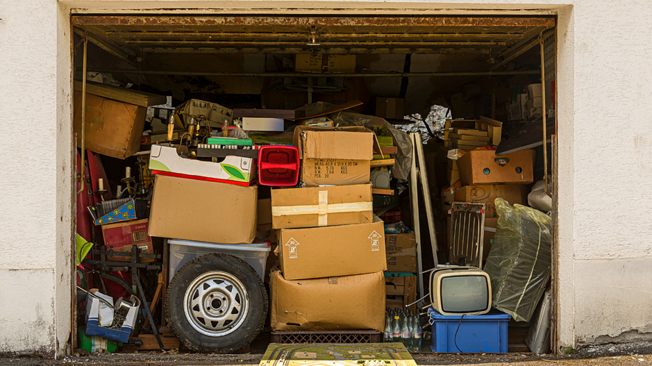 A garage full of junk that needs to be decluttered