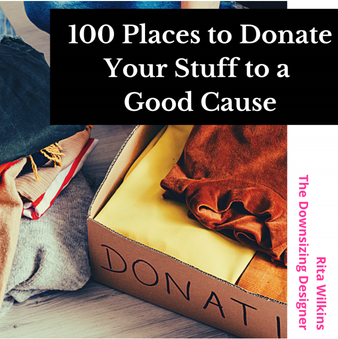 Banner text has 100 places to donate your stuff