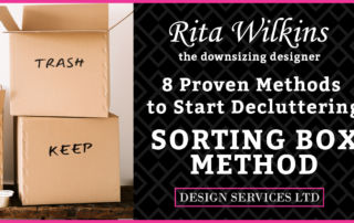 Thumbnail image for video for Rita's decluttering course called the Sorting Box Method