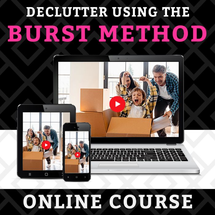 Rita's Online Decluttering Course Product Thumbnail BURST METHOD